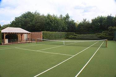 Savanna tennis court surface by En Tout Cas