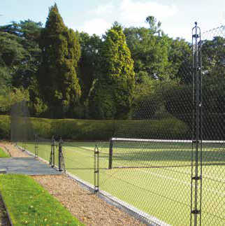 Obelisk tennis court fencing by En Tout Cas